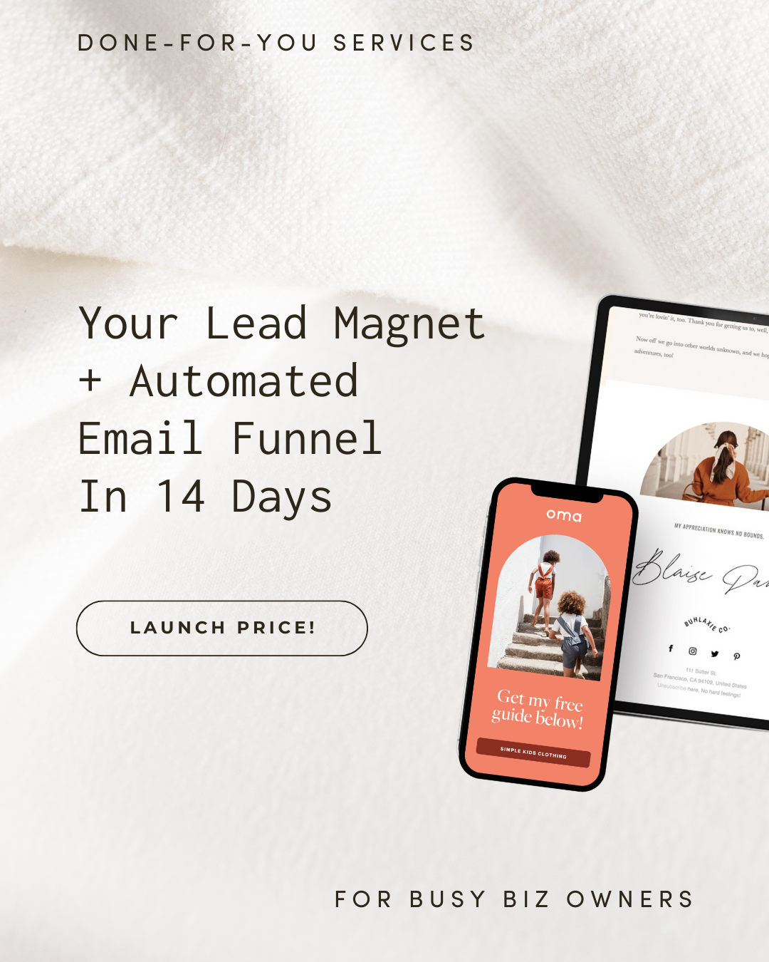 Your Lead Magnet + Automated Email Funnel In 14 Days
